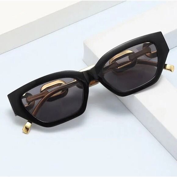 2024 New Fashion Cat Eye Sunglasses Women Vintage Brand Designer Glasses Black S - Picture 2 of 7